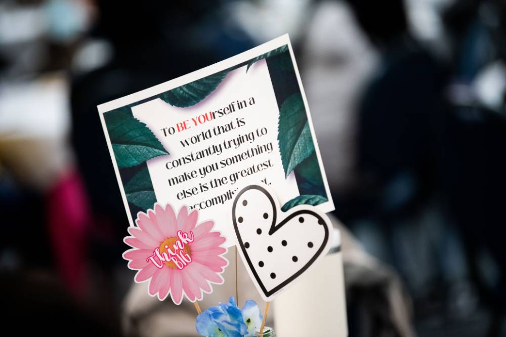 Girls of Color Summit previous event with signs of decorations